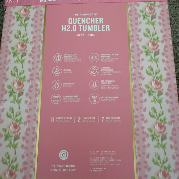 LoveShackFancy x Stanley 20 & 40oz Tumblers - Picture 4 of 10